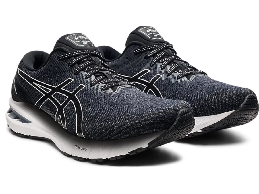 ASICS GT-2000 10 Running Shoes for Men - Black/White | Cushioned Support & Stability