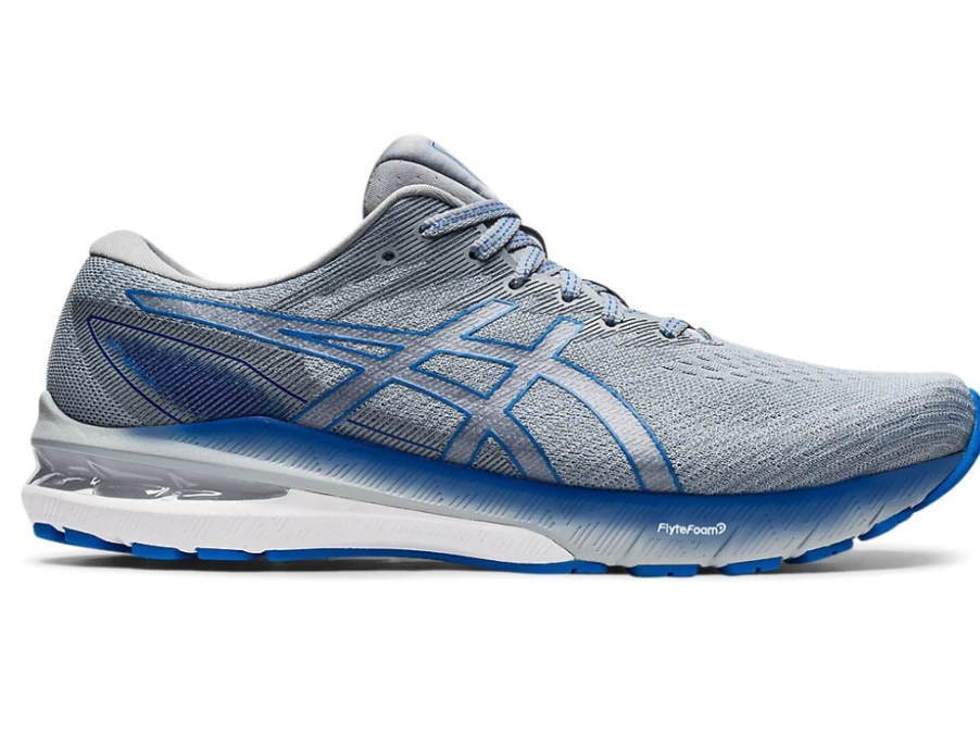 ASICS GT-2000 10 Running Shoes for Men - Sheet Rock/Electric Blue