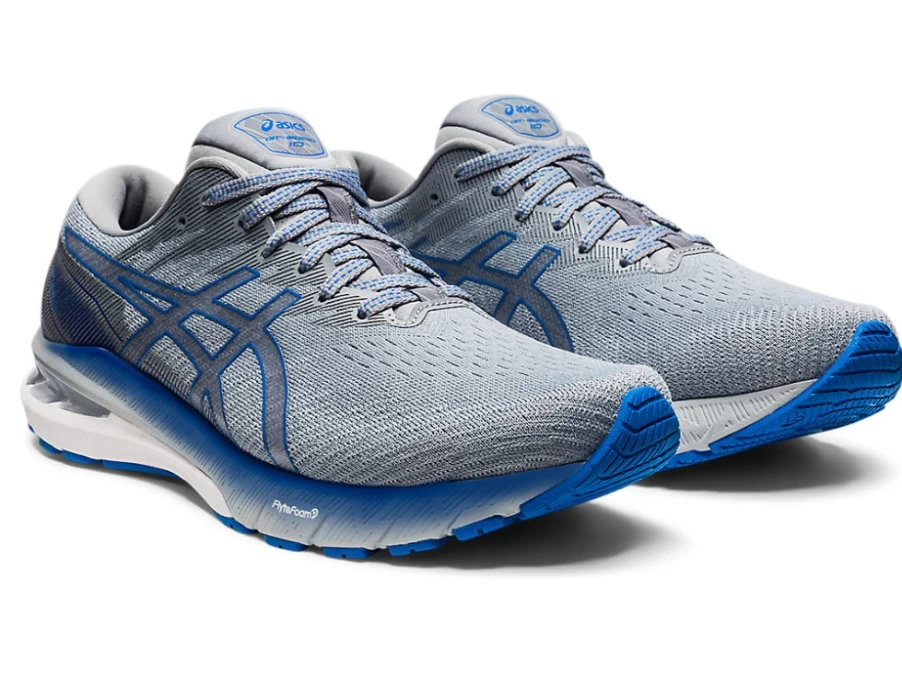 ASICS GT-2000 10 Running Shoes for Men - Sheet Rock/Electric Blue