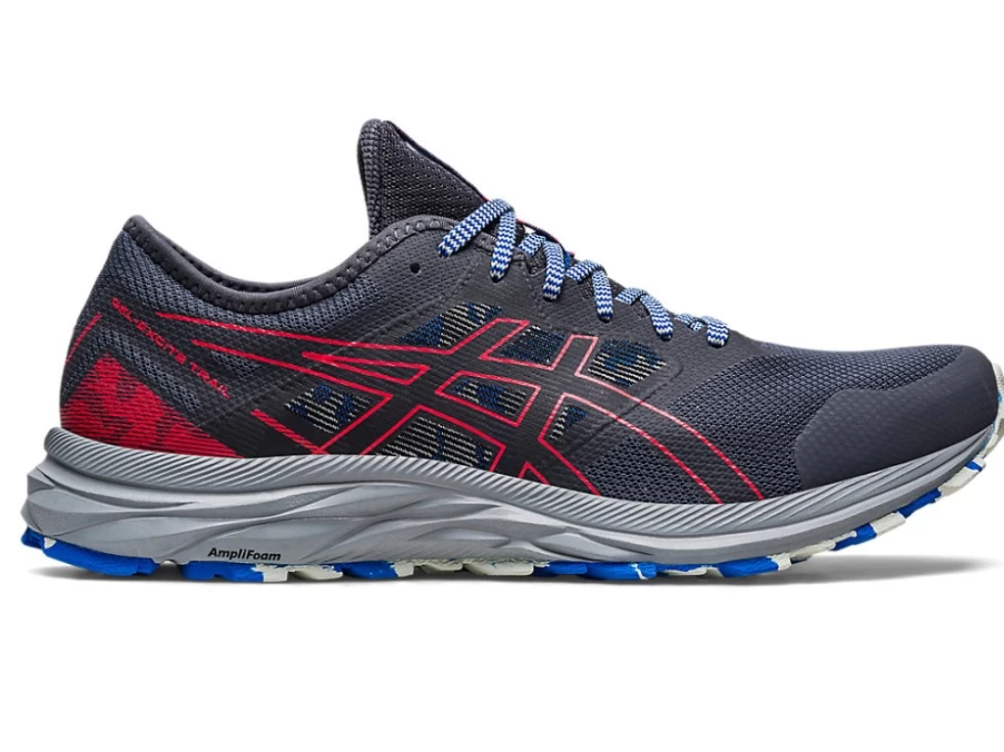 ASICS Men's GEL-EXCITE TRAIL Running Shoes - Carrier Grey/Electric Red