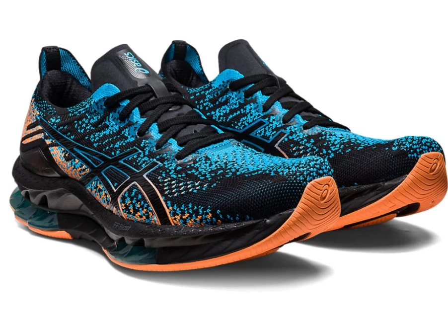 ASICS GEL-KINSEI BLAST Men's Running Shoes - Black/Island Blue