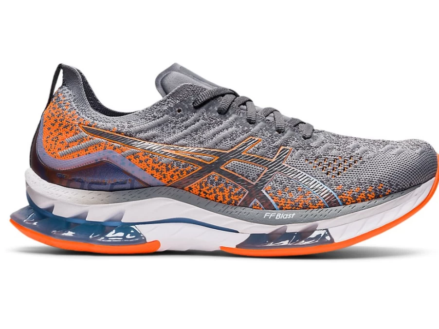 ASICS GEL-KINSEI BLAST Men's Running Shoes - Sheet Rock/Shocking Orange