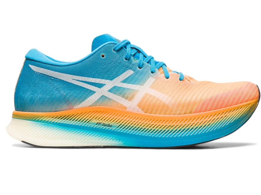ASICS METASPEED SKY Running Shoes for Men - Orange Pop/Island Blue