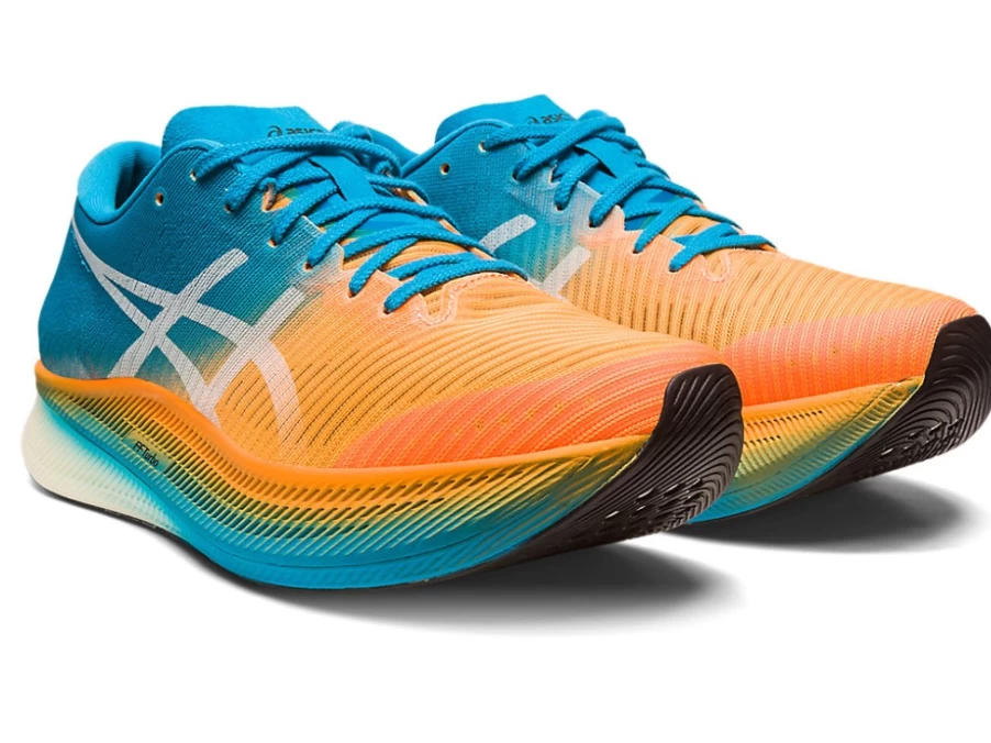 ASICS METASPEED SKY Running Shoes for Men - Orange Pop/Island Blue