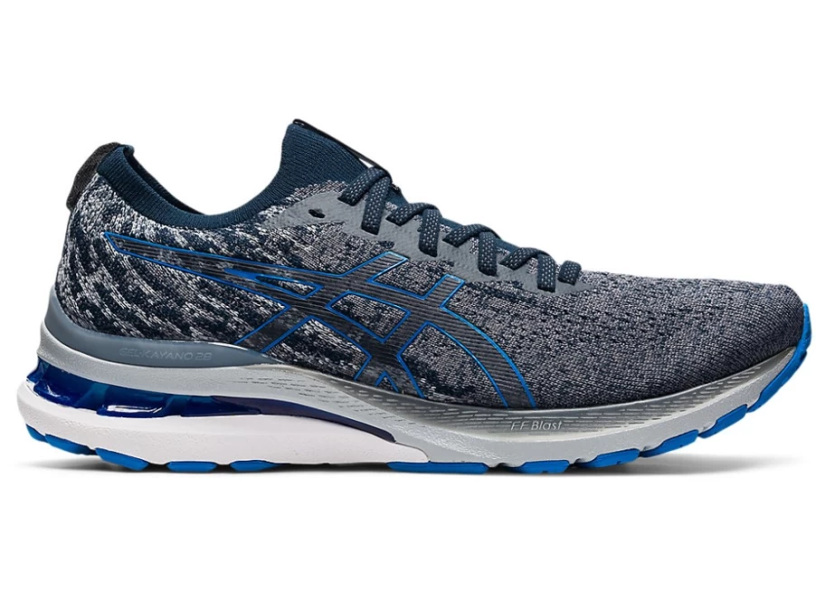 ASICS GEL-KAYANO 28 MK Men's Running Shoes - Carrier Grey/Electric Blue