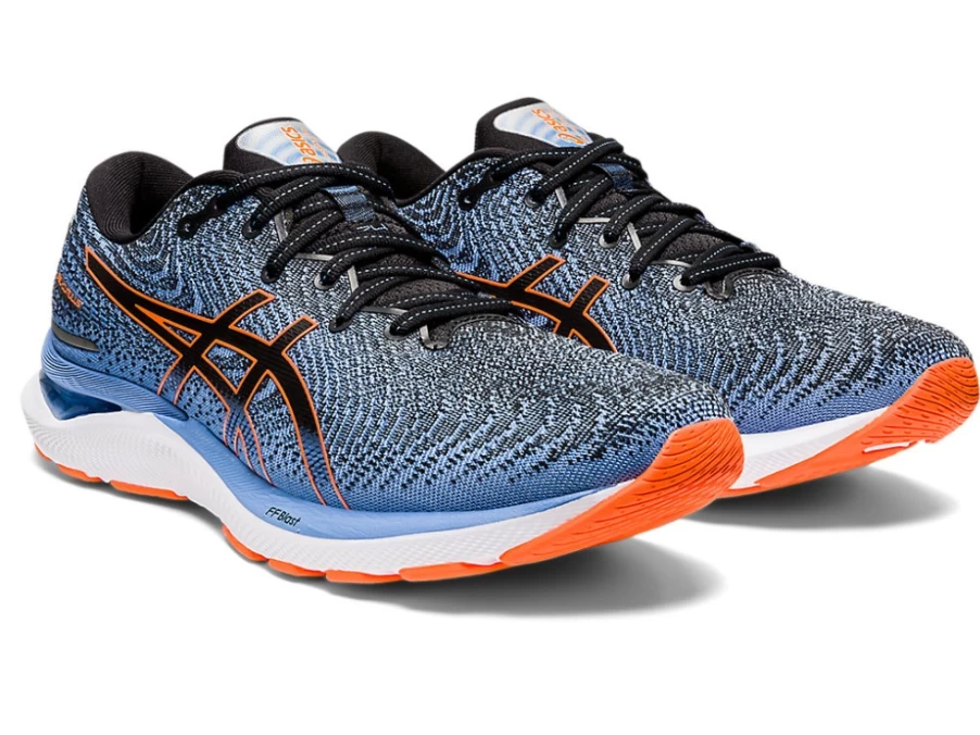 ASICS Men's GEL-CUMULUS 24 Extra Wide Running Shoes - Black/Shocking Orange
