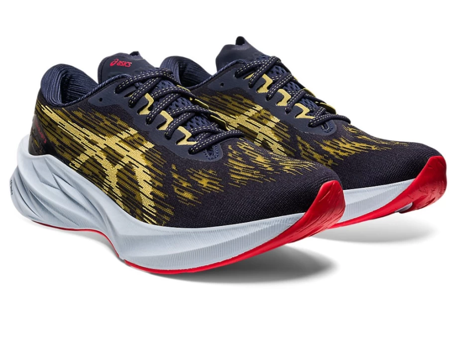 ASICS NOVABLAST 3 Running Shoes for Men - Midnight/Olive Oil Colorway