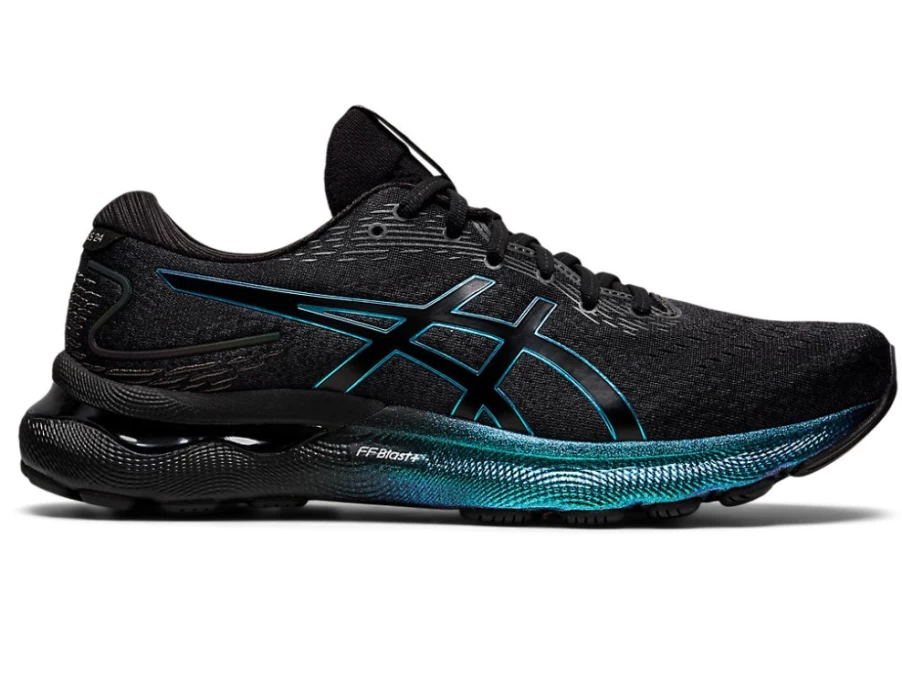 ASICS Men's GEL-Nimbus 24 Platinum Running Shoes - Black/Black