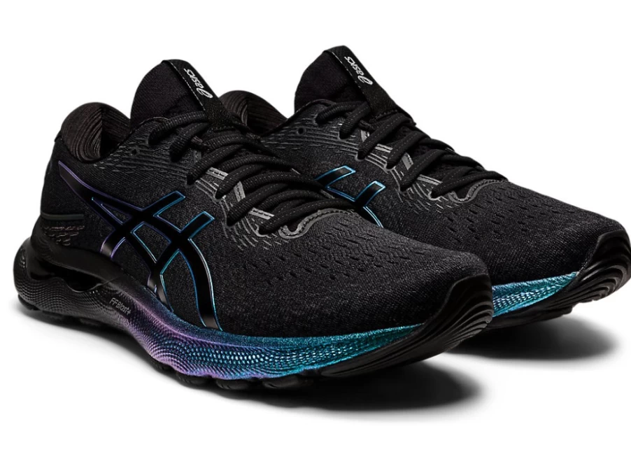 ASICS Men's GEL-Nimbus 24 Platinum Running Shoes - Black/Black