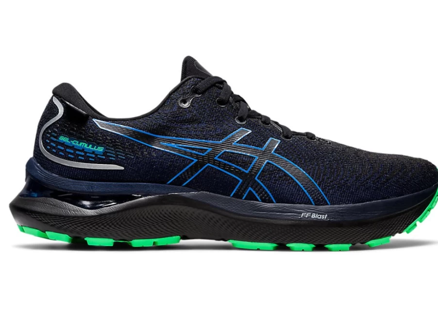 ASICS Men's GEL-CUMULUS 24 GTX Running Shoes - Black/Blue Coast