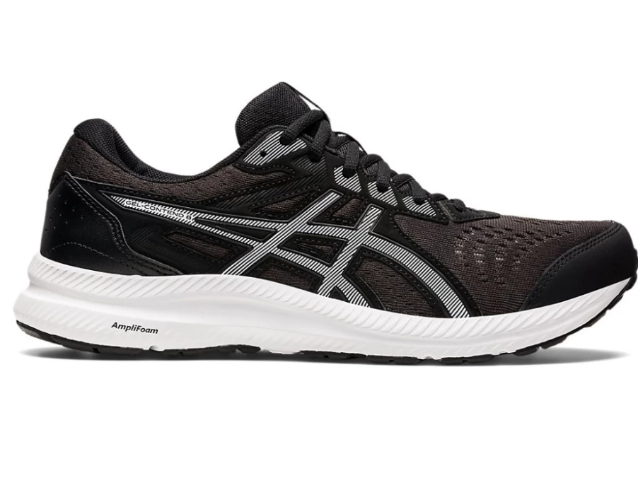 ASICS GEL-CONTEND 8 Running Shoes for Men - Black/White - Lightweight Cushioned Trainers