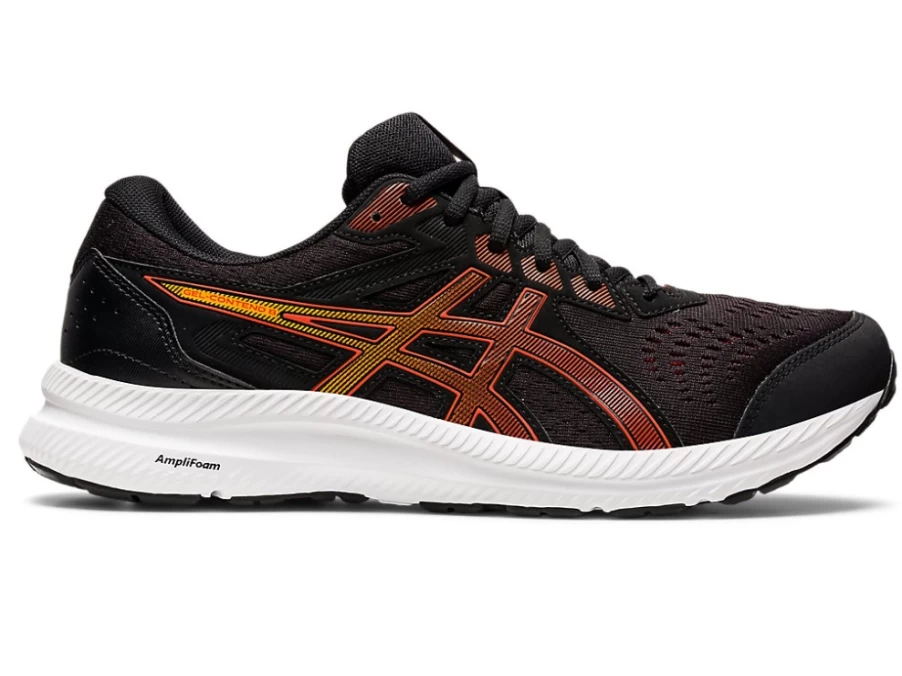 ASICS GEL-CONTEND 8 Men's Running Shoes - Black/Cherry Tomato