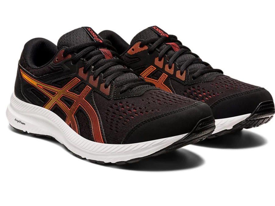 ASICS GEL-CONTEND 8 Men's Running Shoes - Black/Cherry Tomato
