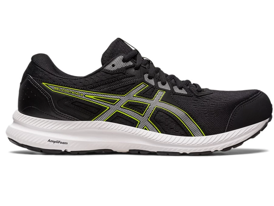 ASICS GEL-CONTEND 8 Running Shoes for Men - Black/Pure Silver