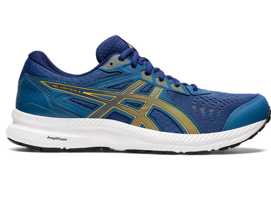 ASICS GEL-CONTEND 8 Running Shoes for Men - Azure/Amber Colorway