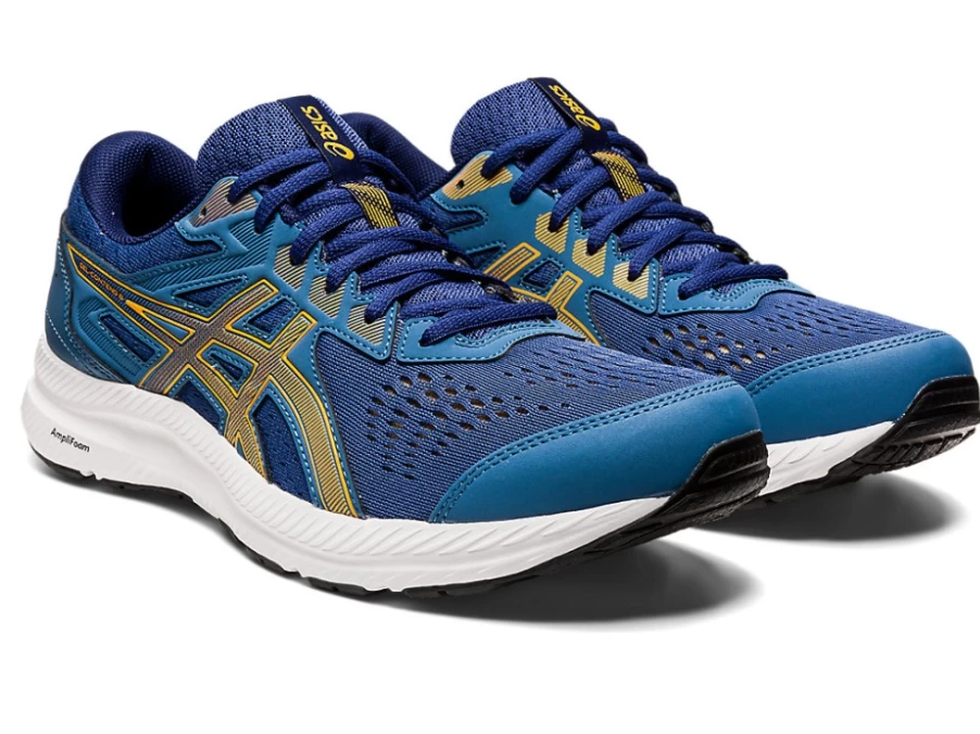 ASICS GEL-CONTEND 8 Running Shoes for Men - Azure/Amber Colorway