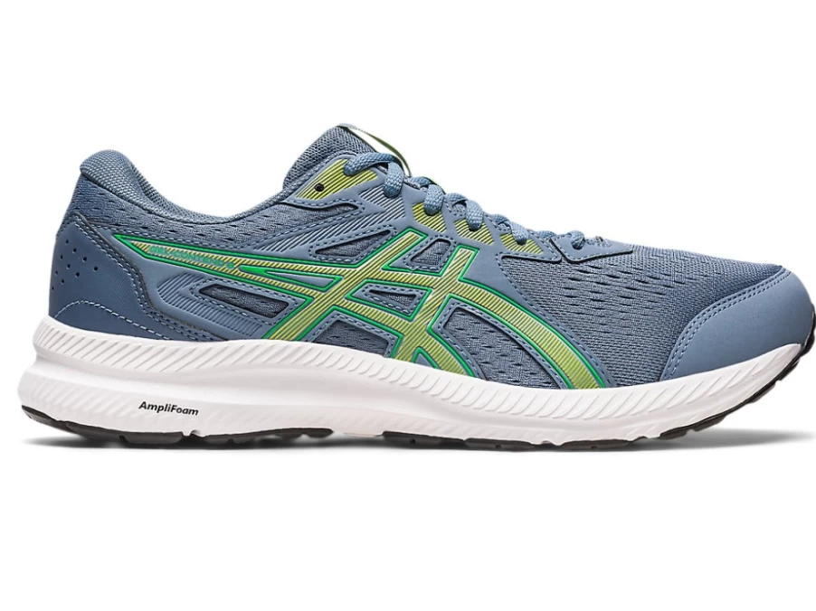 ASICS GEL-CONTEND 8 Men's Running Shoes - Steel Blue/Lime Zest
