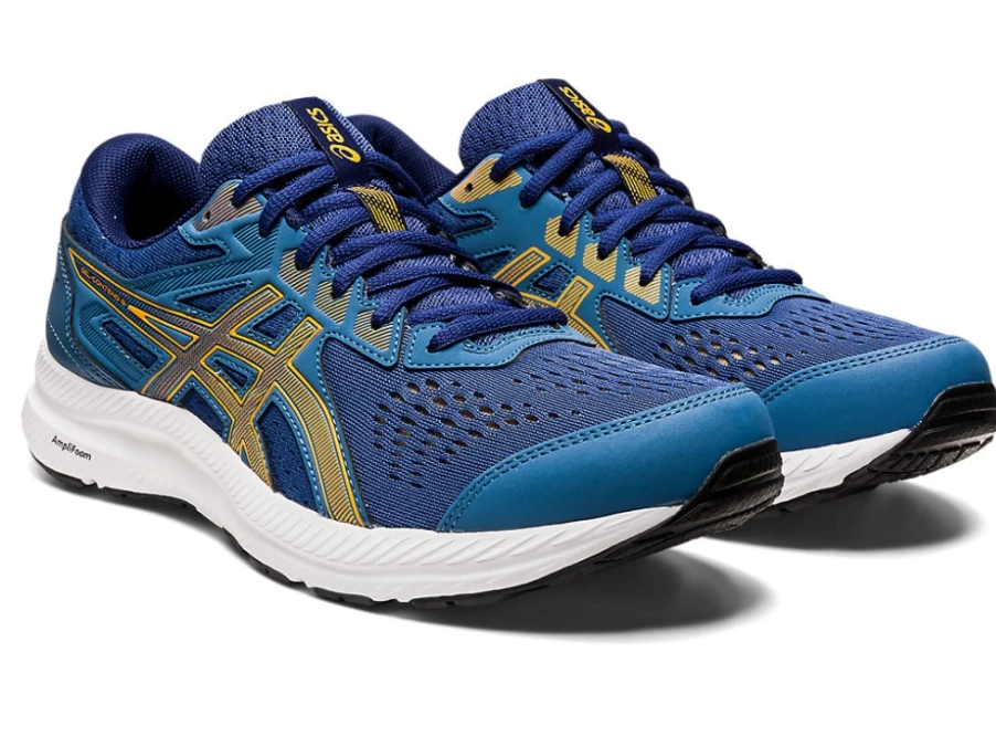 ASICS GEL-CONTEND 8 EXTRA WIDE Running Shoes for Men - Azure/Amber