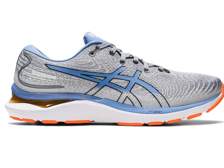 ASICS Men's GEL-CUMULUS 24 Running Shoes - Sheet Rock/Blue Harmony
