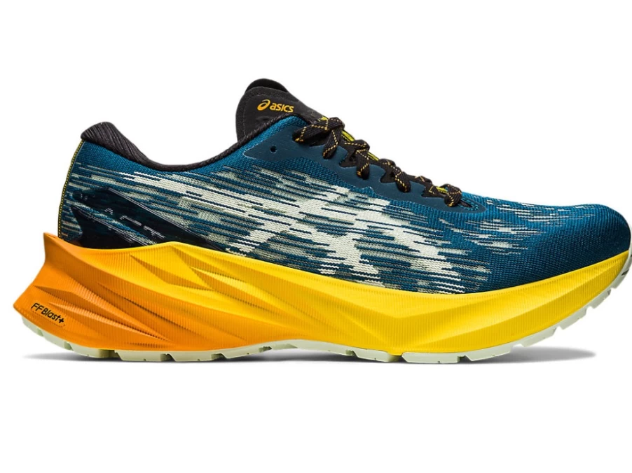 ASICS NOVABLAST 3 TR Men's Running Shoes - Nature Bathing/Golden Yellow