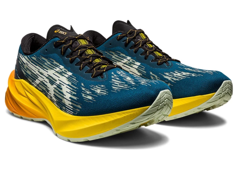 ASICS NOVABLAST 3 TR Men's Running Shoes - Nature Bathing/Golden Yellow