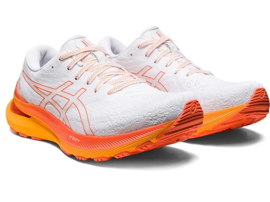 ASICS GEL-KAYANO 29 Men's Running Shoes - White/Nova Orange