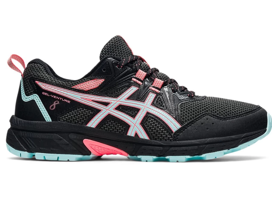 ASICS Women's GEL-VENTURE 8 (D) Running Shoes - Black/Clear Blue