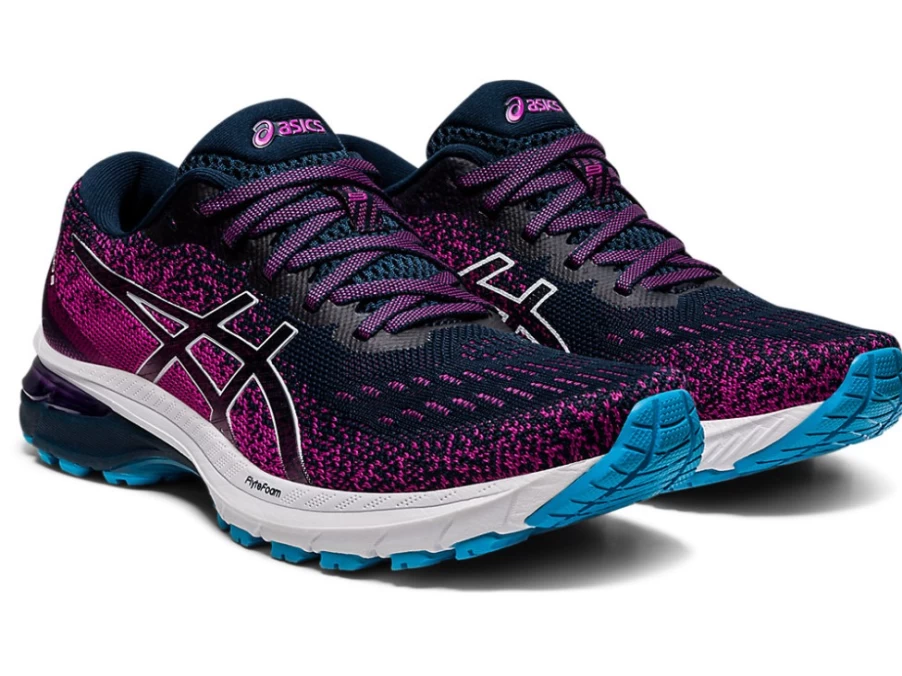 ASICS Women's GT-2000 9 KNIT Running Shoes - French Blue/White