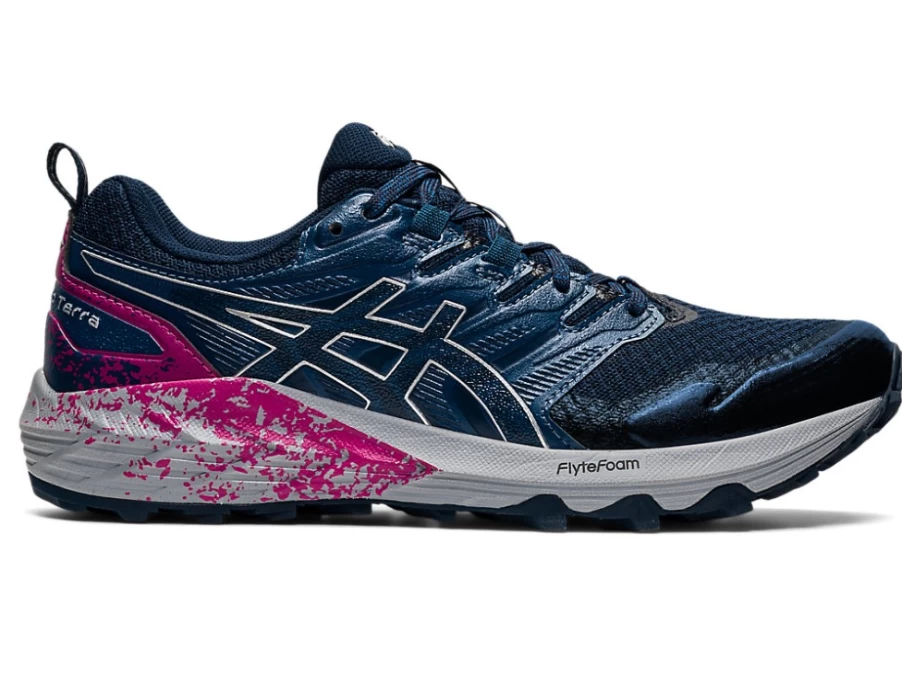 ASICS GEL-Trabuco Terra Women's Trail Running Shoes - French Blue/Pure Silver