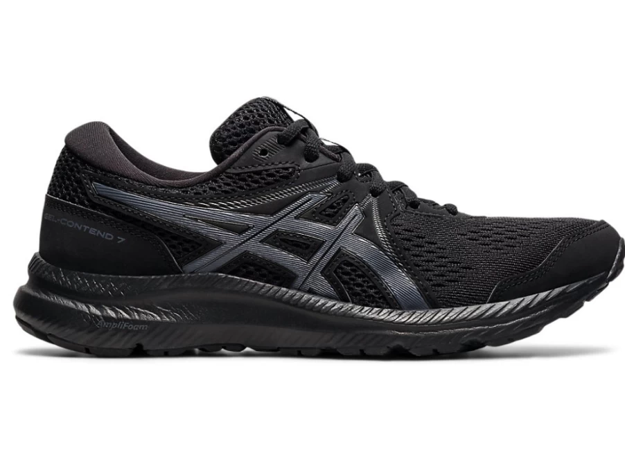 ASICS Women's GEL-CONTEND 7 Running Shoes - Black/Carrier Grey