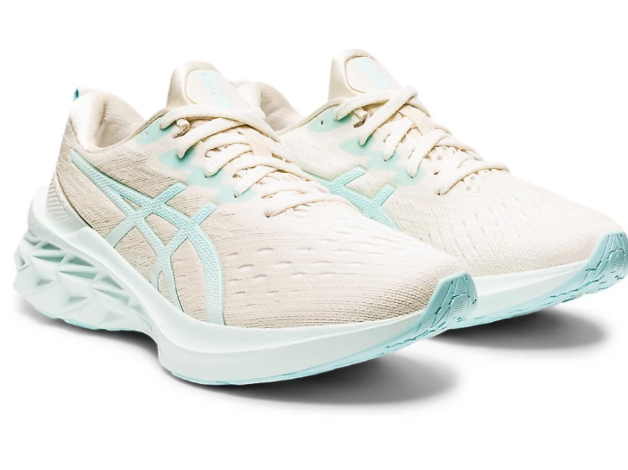 ASICS NOVABLAST 2 Women's Running Shoes - Birch/Clear Blue | Lightweight & Responsive
