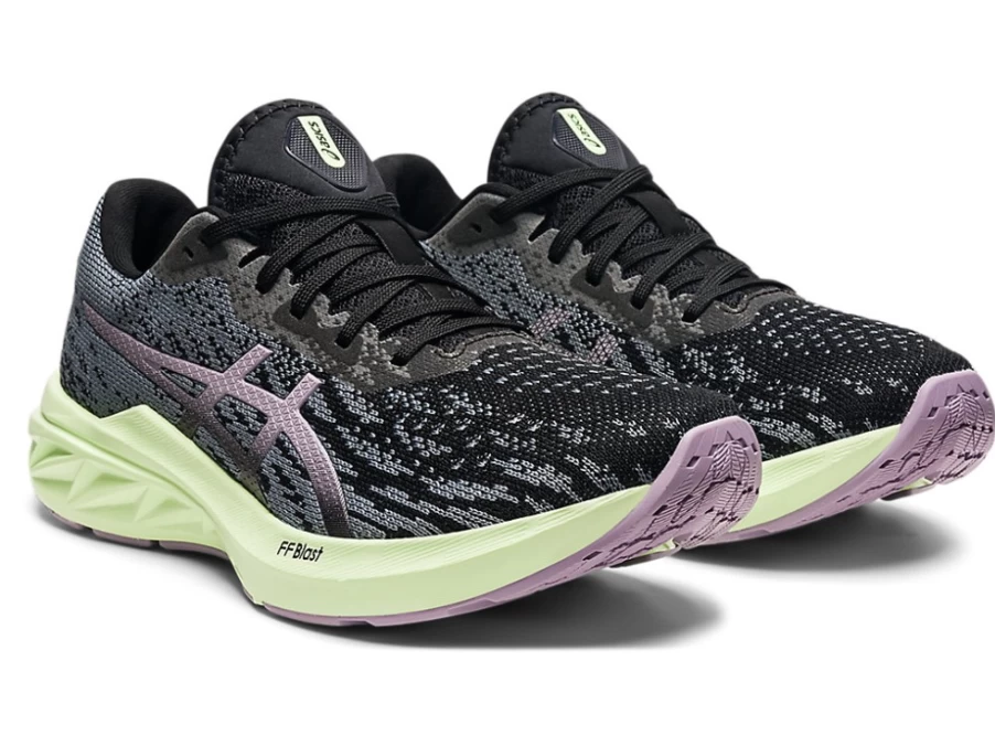 ASICS Women's DYNABLAST 2 Running Shoes - Black/Soft Lavender