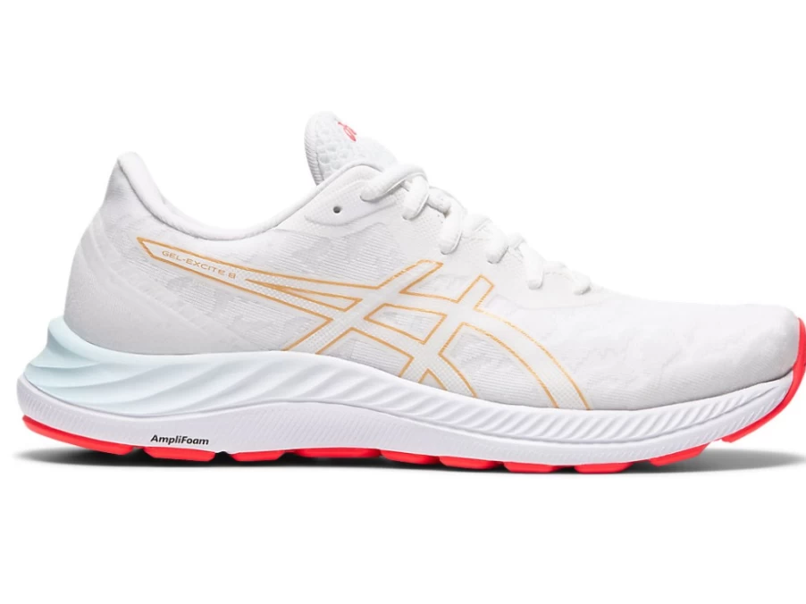 ASICS GEL-EXCITE 8 Women's Running Shoes - White/Champagne