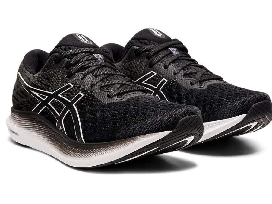 ASICS Women's EVORIDE 2 (D) Running Shoes - Black/White