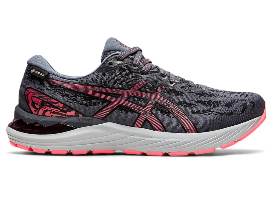 ASICS Women's GEL-Cumulus 23 G-TX Running Shoes - Carrier Grey/Black, Waterproof Trail Sneakers for Women