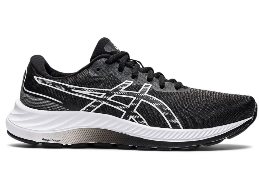 ASICS GEL-EXCITE 9 Running Shoes for Women - Black/White | Cushioned Comfort & Support