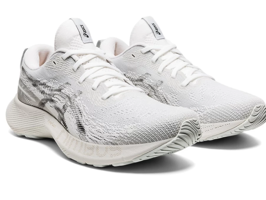 ASICS Women's GEL-NIMBUS LITE 3 Running Shoes - White/Black
