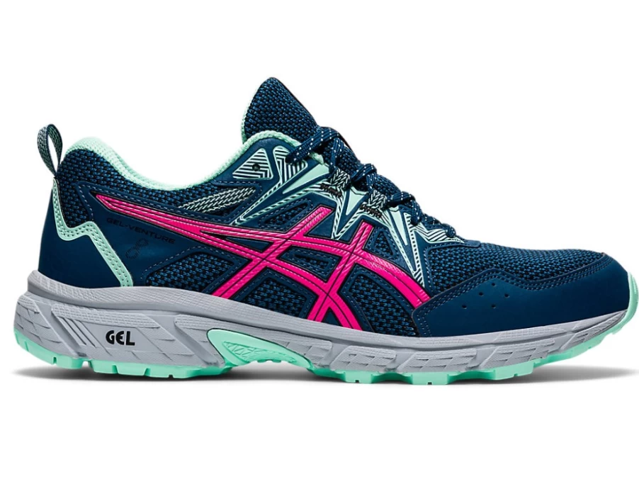 ASICS GEL-VENTURE 8 Women's Trail Running Shoes - Mako Blue/Pink Glo