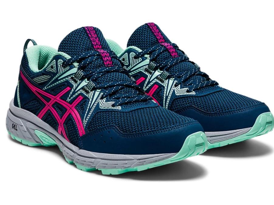 ASICS GEL-VENTURE 8 Women's Trail Running Shoes - Mako Blue/Pink Glo