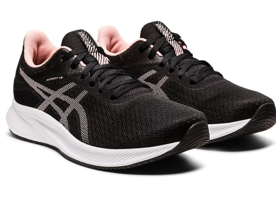 ASICS PATRIOT 13 Women's Running Shoes - Black/Frosted Rose