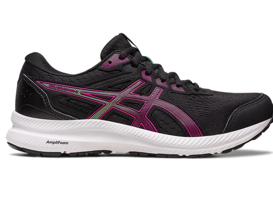 ASICS Women's GEL-CONTEND 8 Running Shoes - Black/Pink Rave