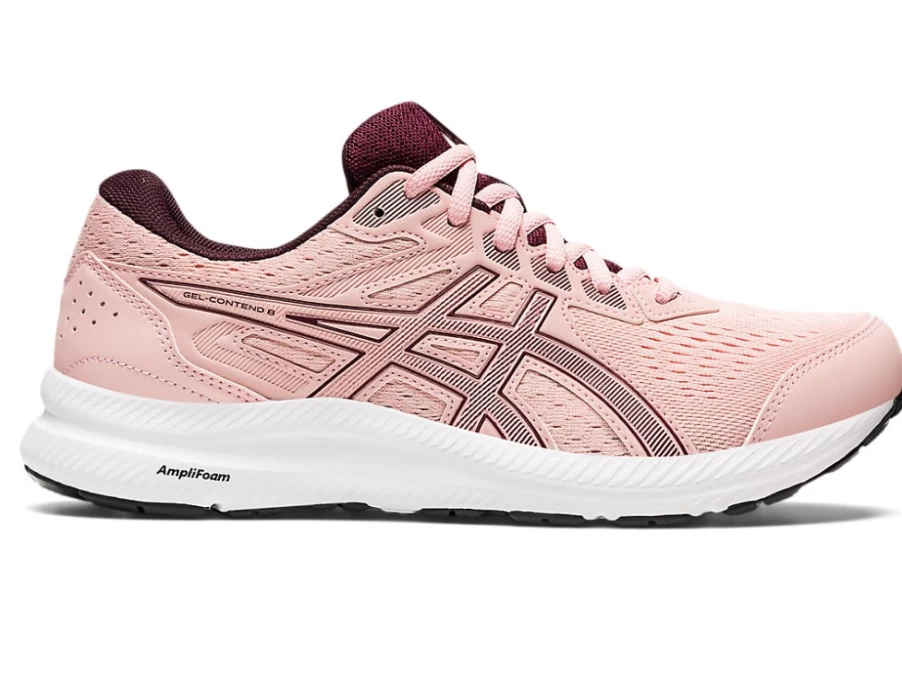 ASICS Women's GEL-CONTEND 8 Running Shoes in Frosted Rose/Deep Mars