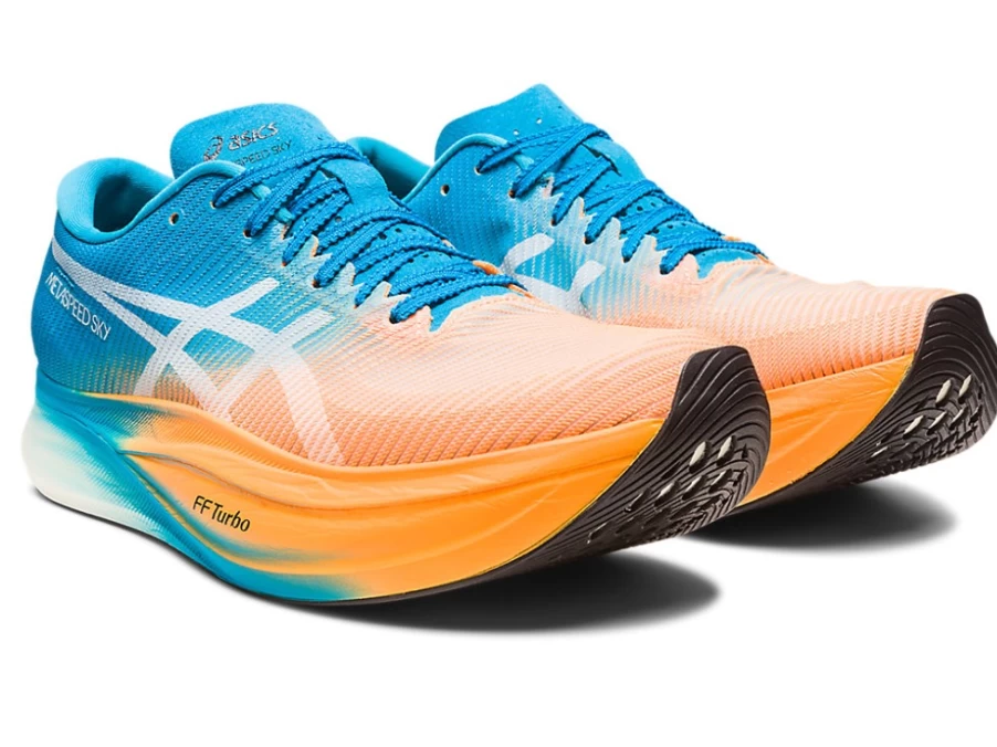 ASICS METASPEED SKY+ Unisex Running Shoes - Orange Pop/Island Blue
