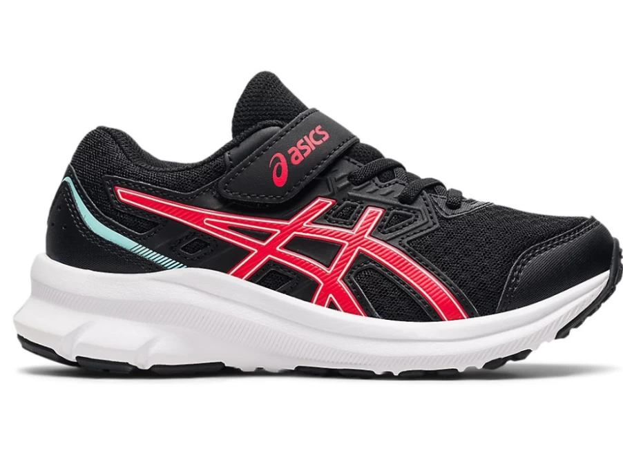 ASICS JOLT 3 Pre-School Kids' Running Shoes - Black/Electric Red
