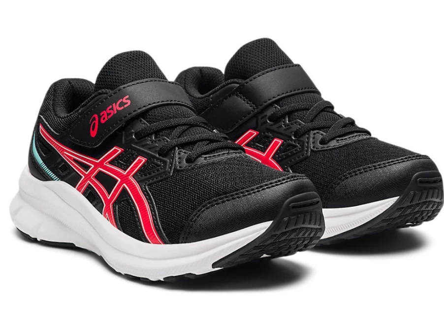 ASICS JOLT 3 Pre-School Kids' Running Shoes - Black/Electric Red