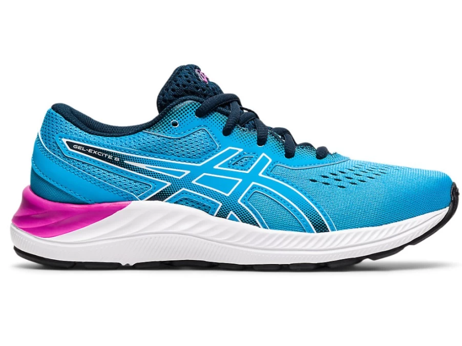 ASICS GEL-EXCITE 8 Kids' Running Shoes - Digital Aqua/White - Grade School Sneakers