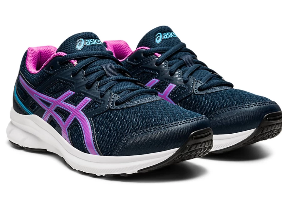 ASICS JOLT 3 Kids' Grade School Running Shoes - French Blue/Digital Grape