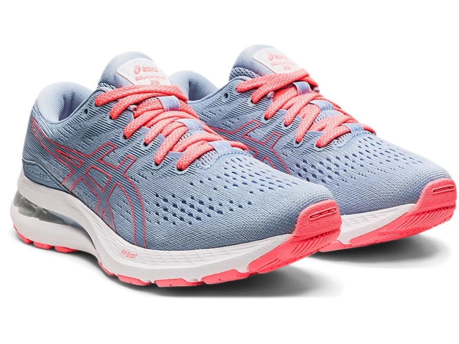 ASICS GEL-KAYANO 28 Kids' Running Shoes - Mist/White - Grade School Supportive Sneakers