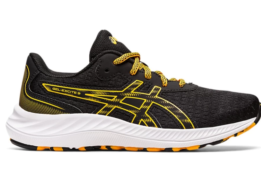 ASICS GEL-EXCITE 9 Kids' Running Shoes - Black/Amber | Grade School Sneakers