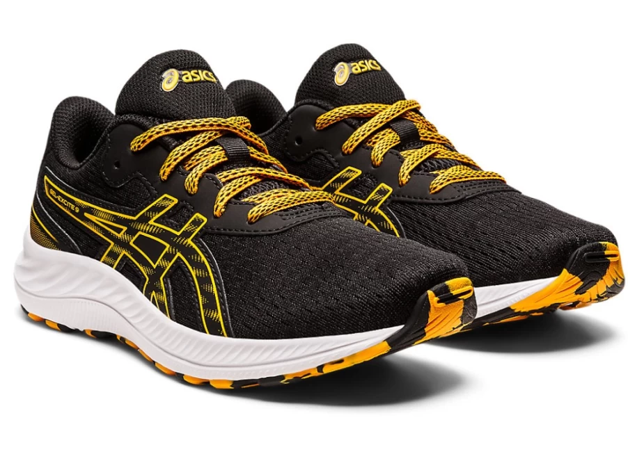 ASICS GEL-EXCITE 9 Kids' Running Shoes - Black/Amber | Grade School Sneakers